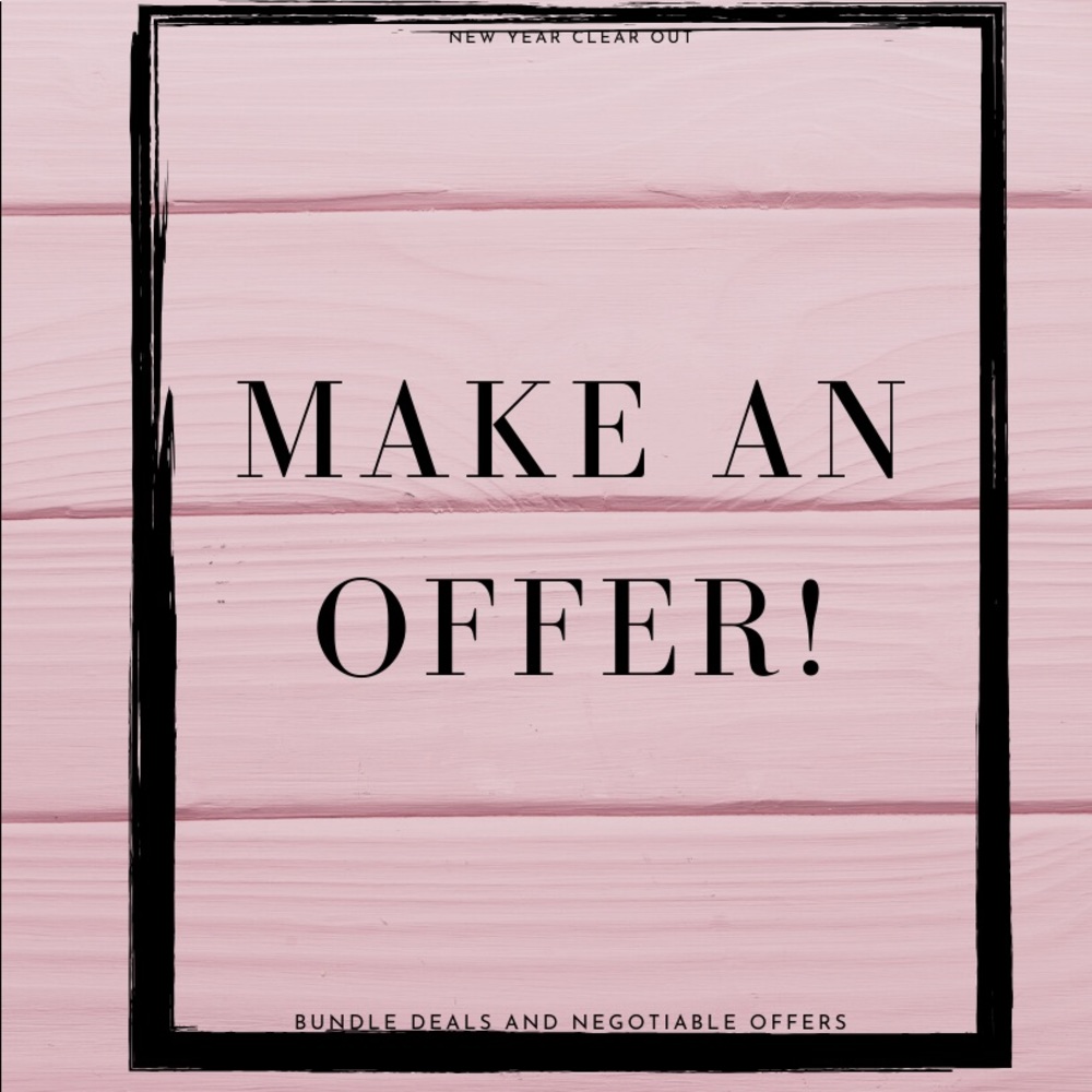 Everything in Closet is Negotiable!